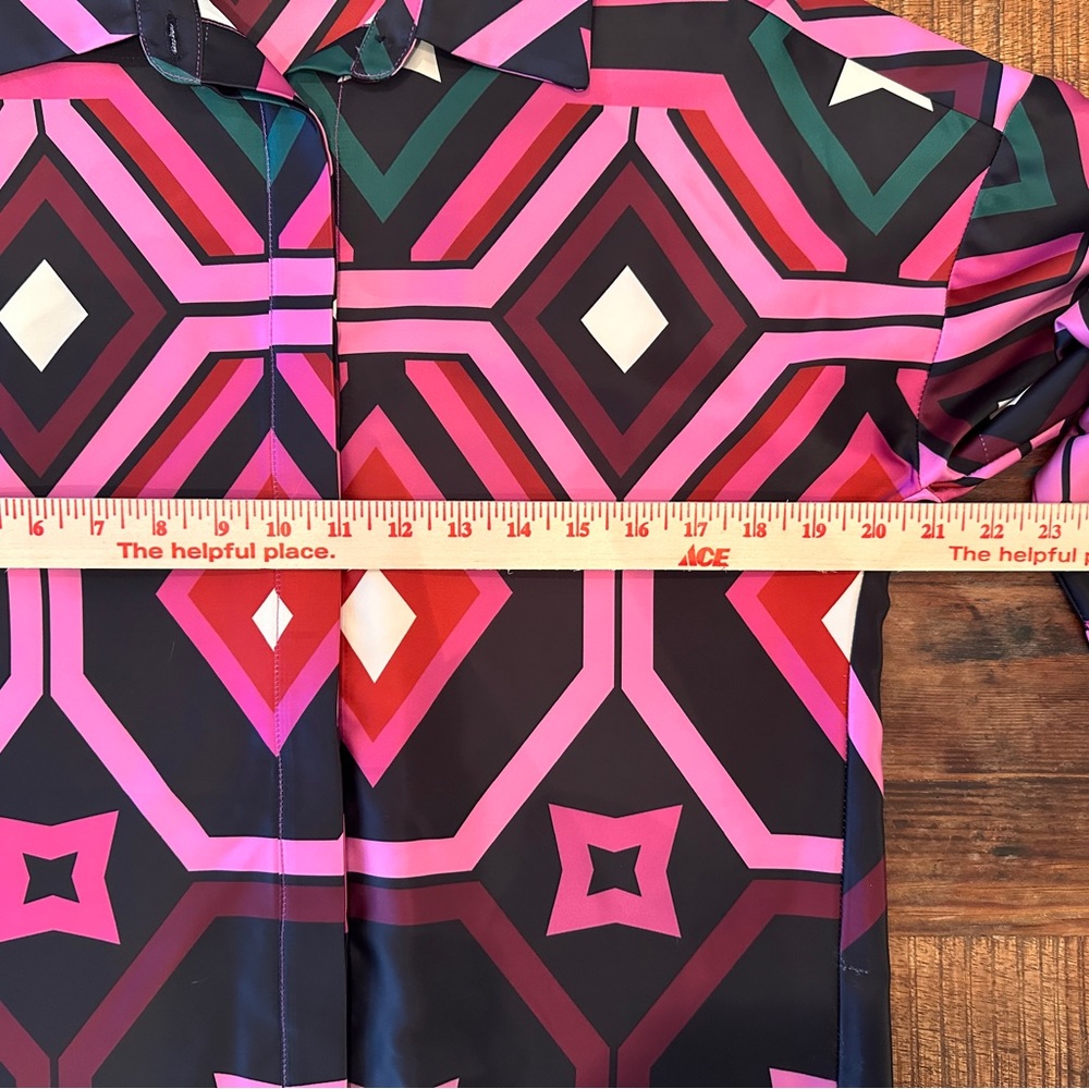 CIEBON Voluminous Button Down Geo Top - Picture 7 of 8